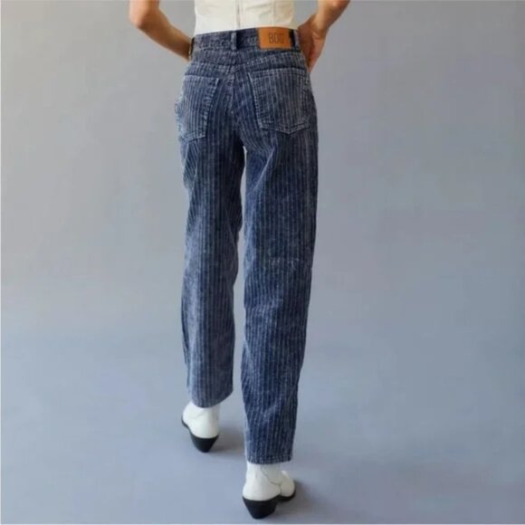 BDG Ayden Baggy Blue Corduroy Pants 30 - Picture 2 of 7